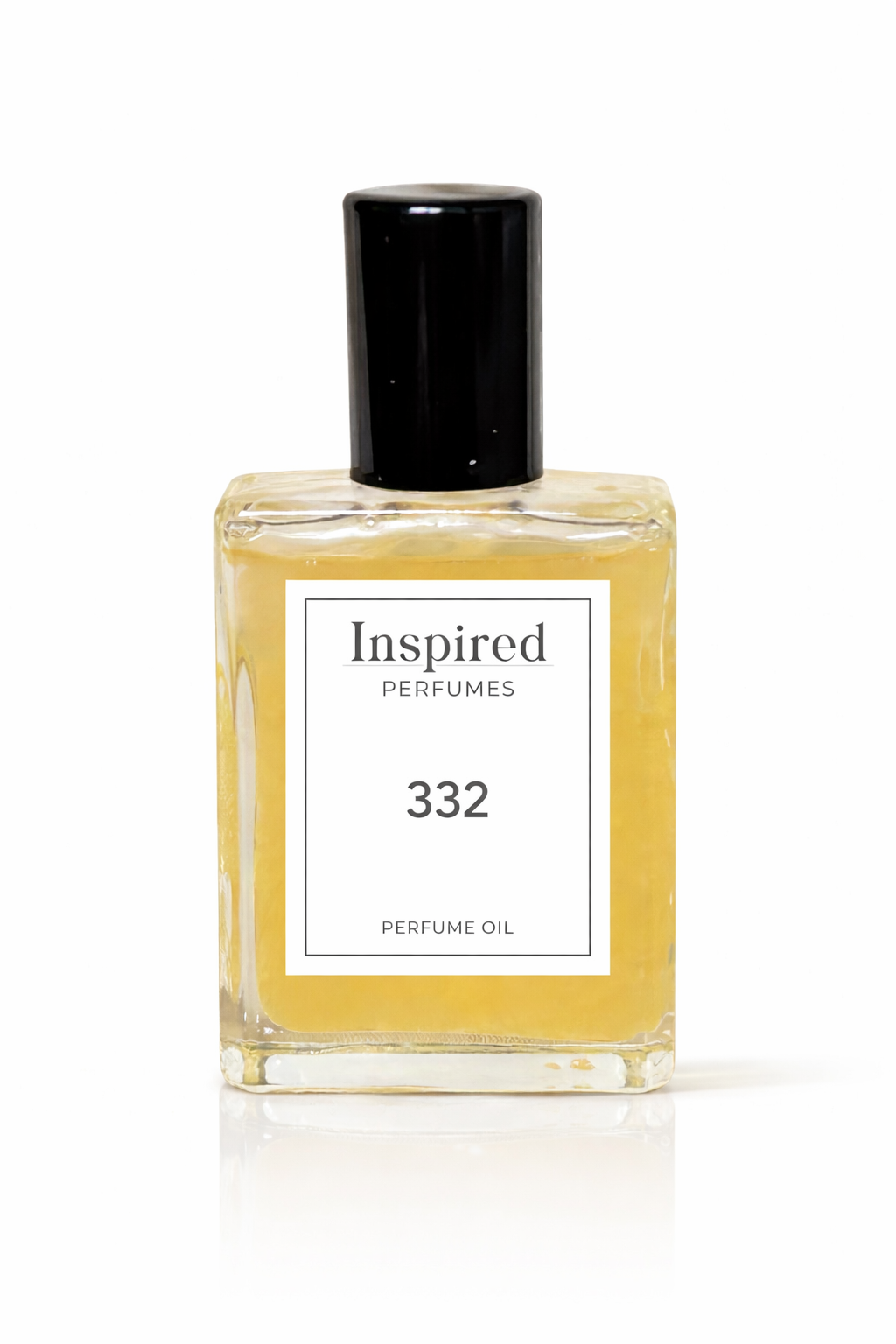 Perfume oil bottle label 332 inspired by Pomegranate Noir suitable for men and women.