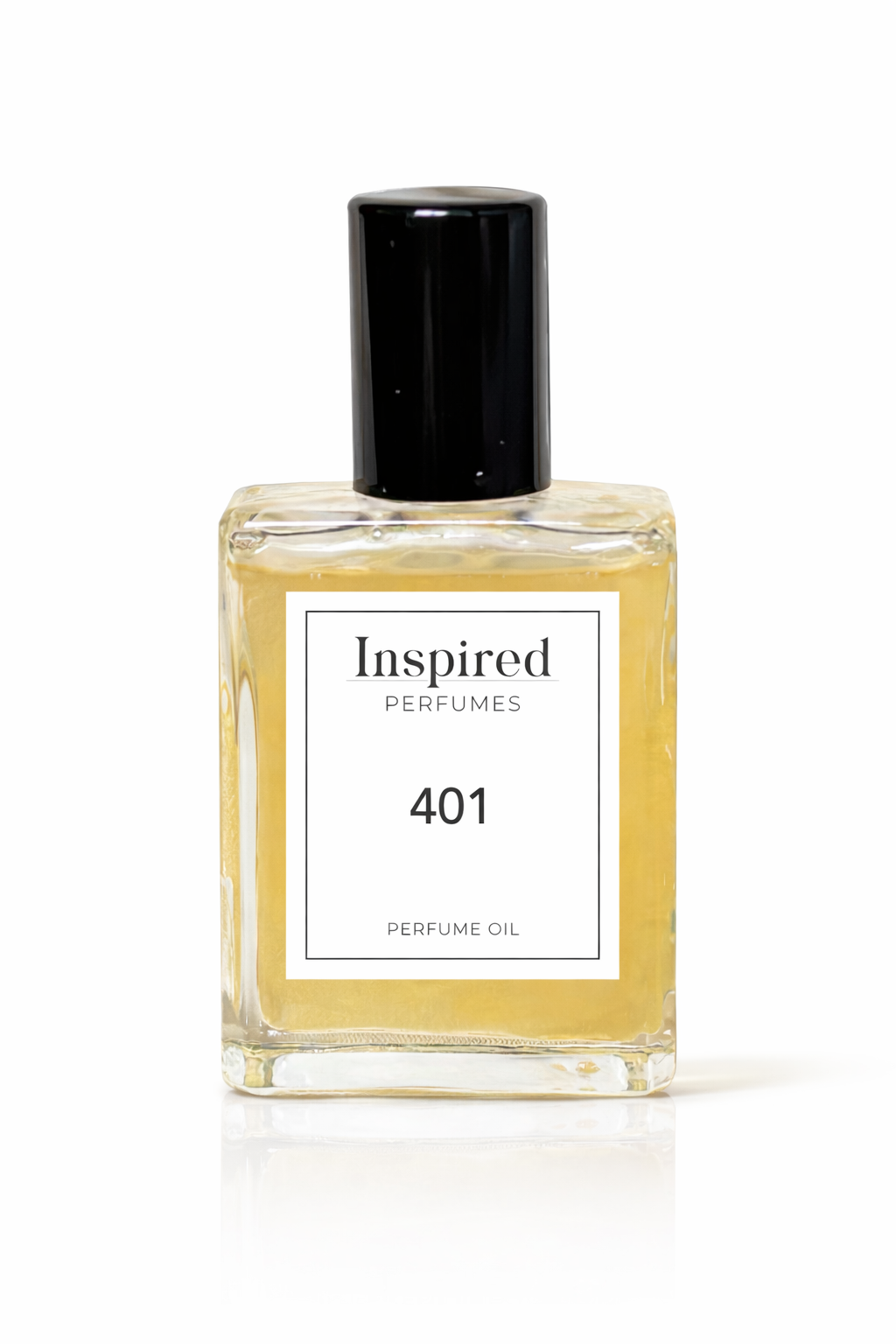 Perfume oil bottle label 401 inspired by Oud Ispahan suitable for men and women.
