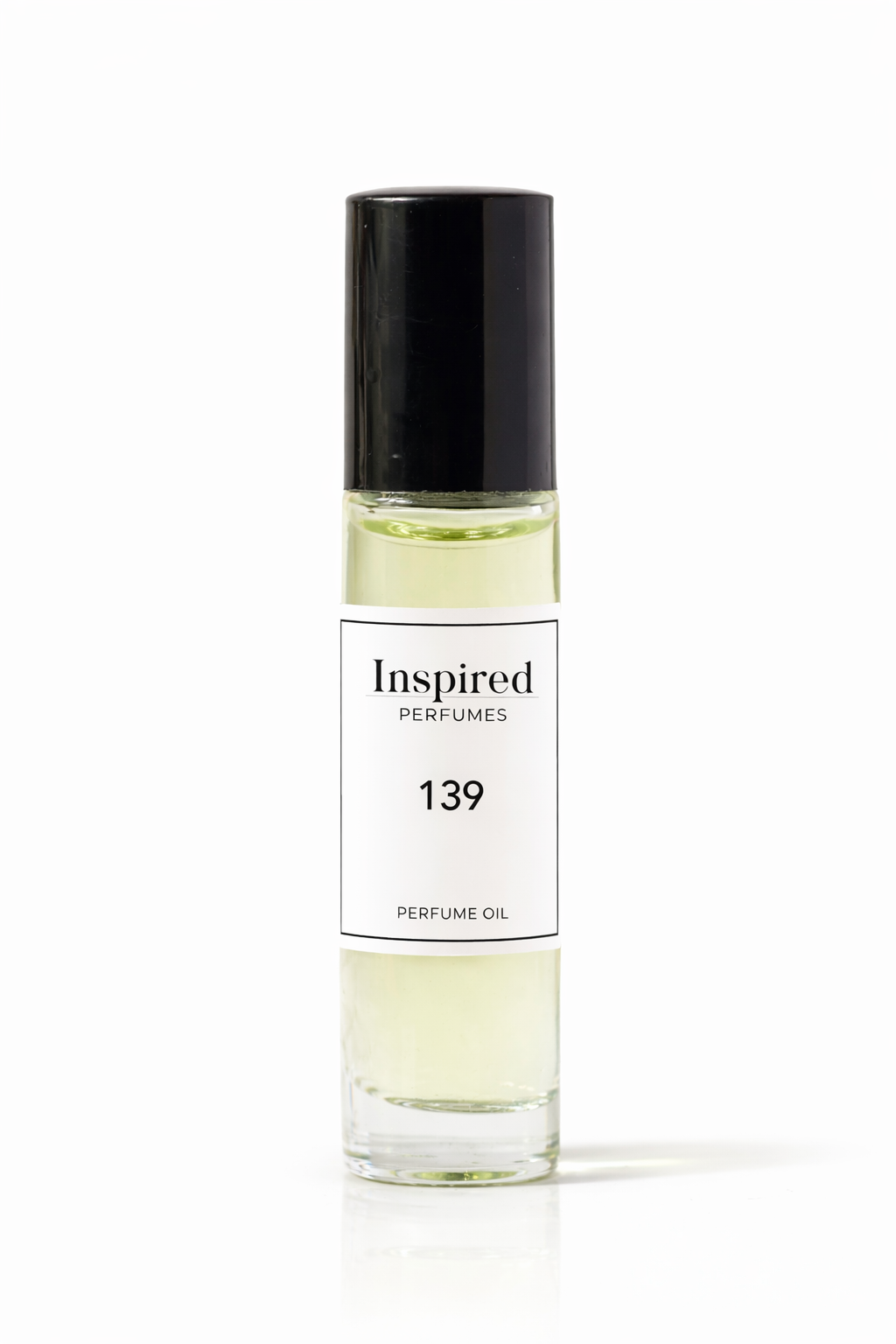 Perfume oil bottle label 139 inspired by Bergamot Rose Dupe.