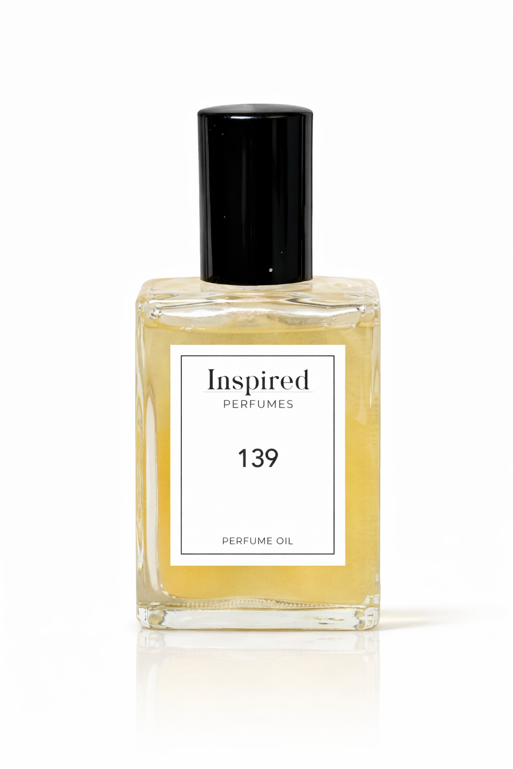 Perfume oil bottle label 139 inspired by Bergamot Rose Dupe.