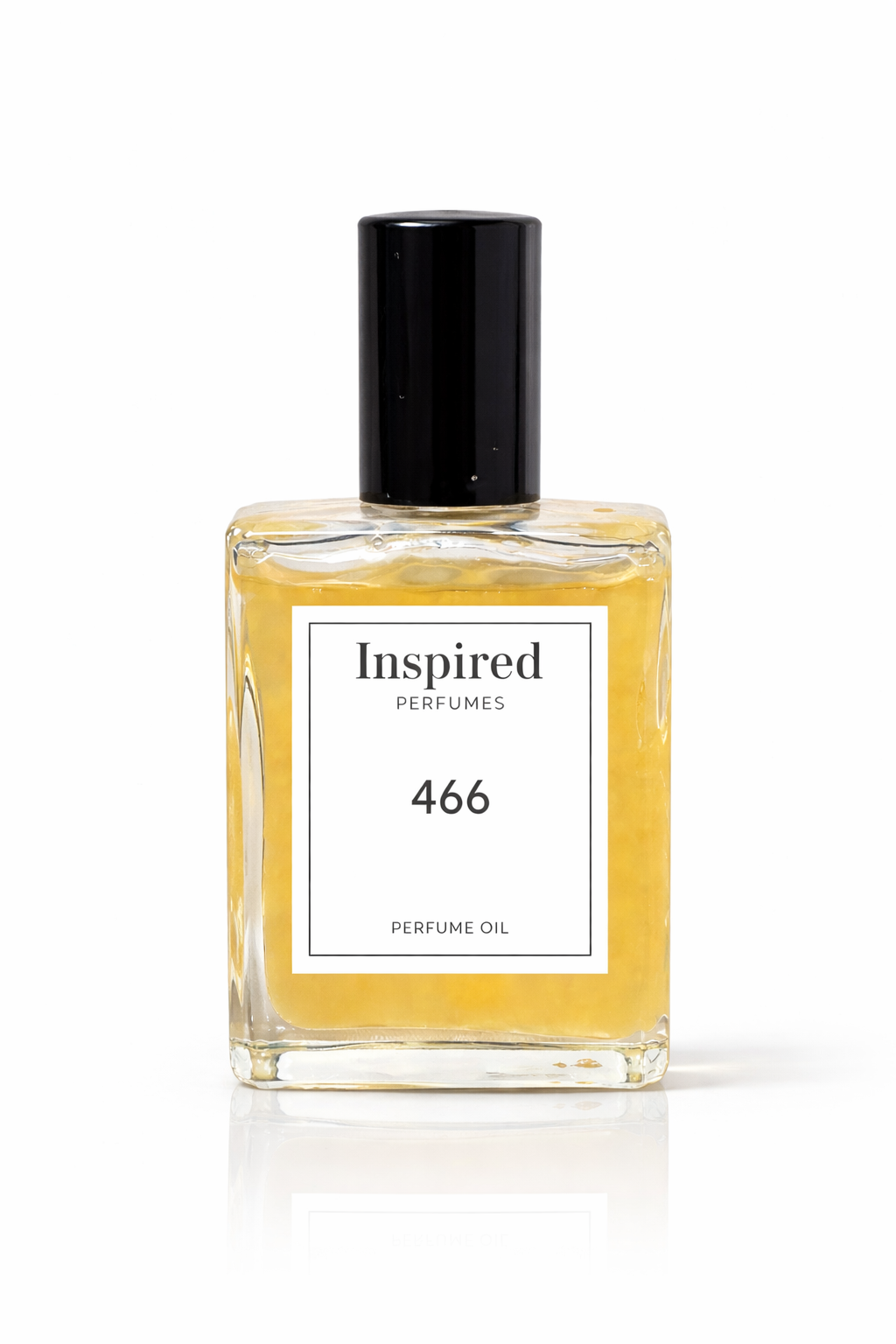Perfume oil bottle label 466 Inspired By Love in White  suitable for women.