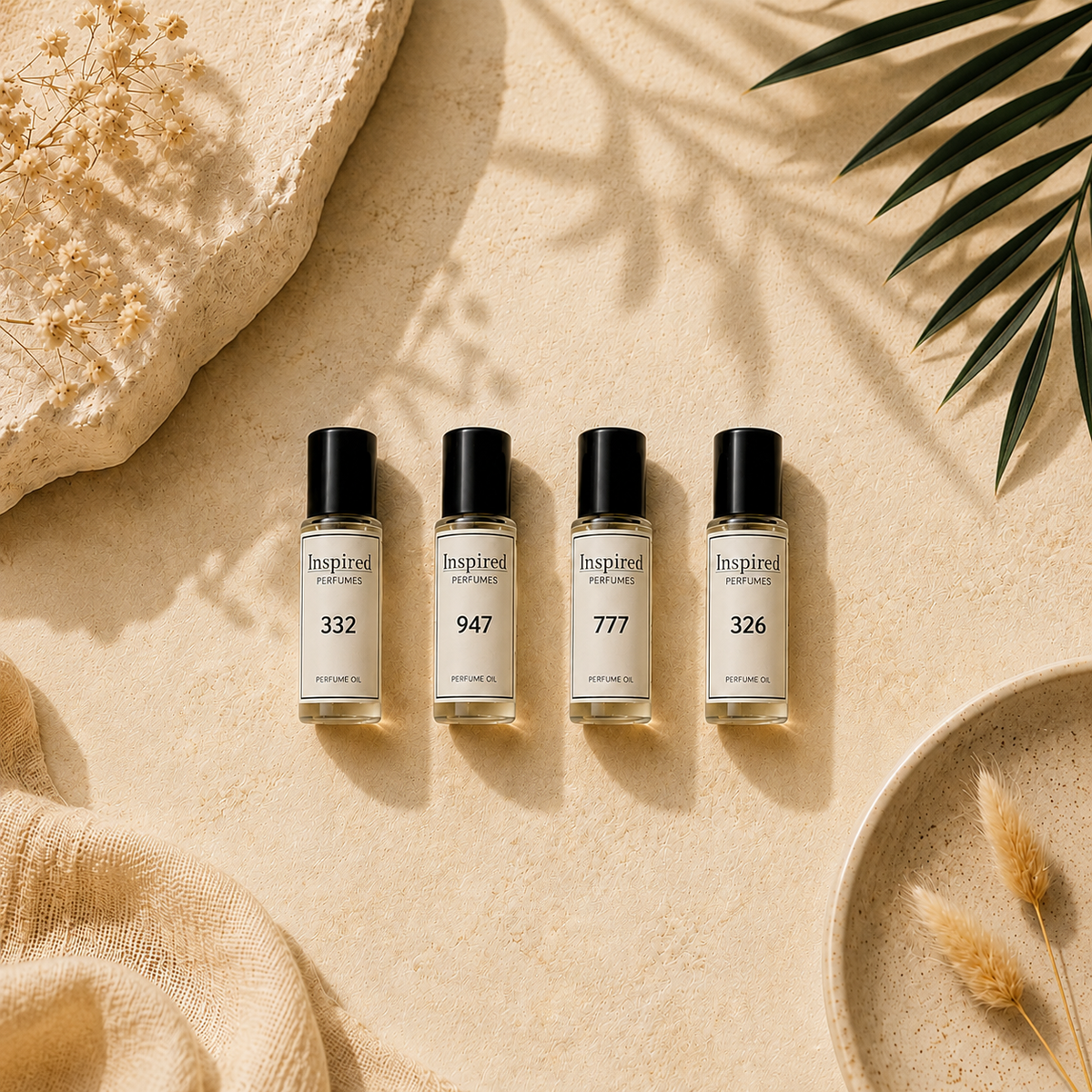 4 x Favourite Perfume 5ml perfume oil alcohol-free perfume oil — Inspired Oils