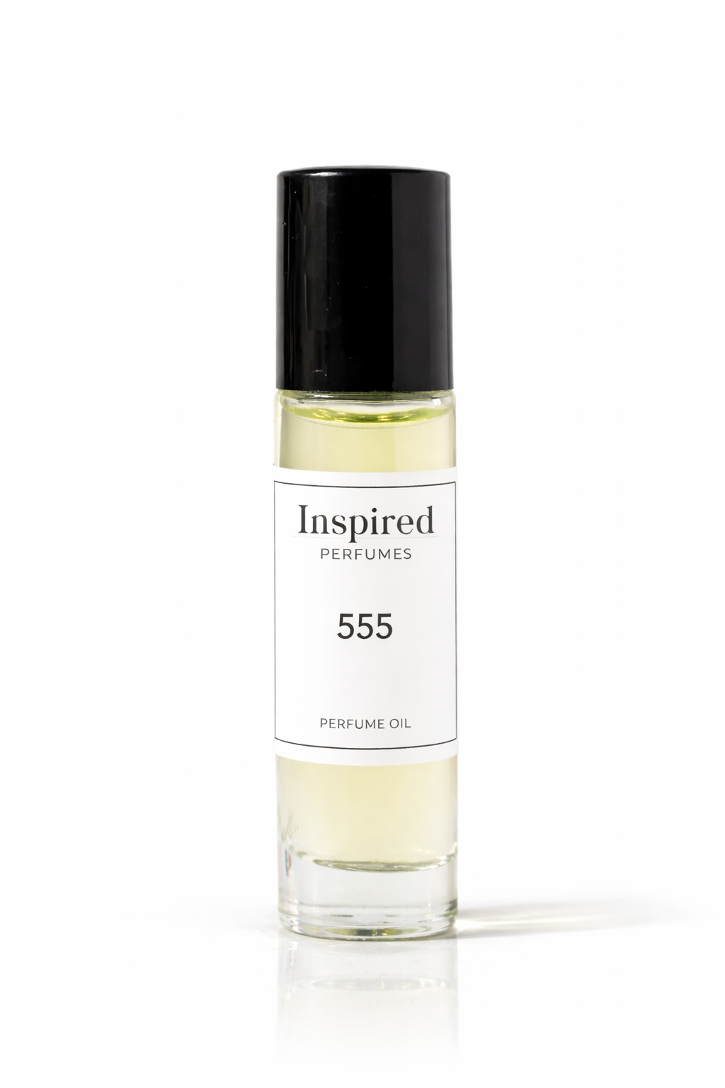 Perfume oil bottle label 555 inspired by Alien For Her suitable for women.