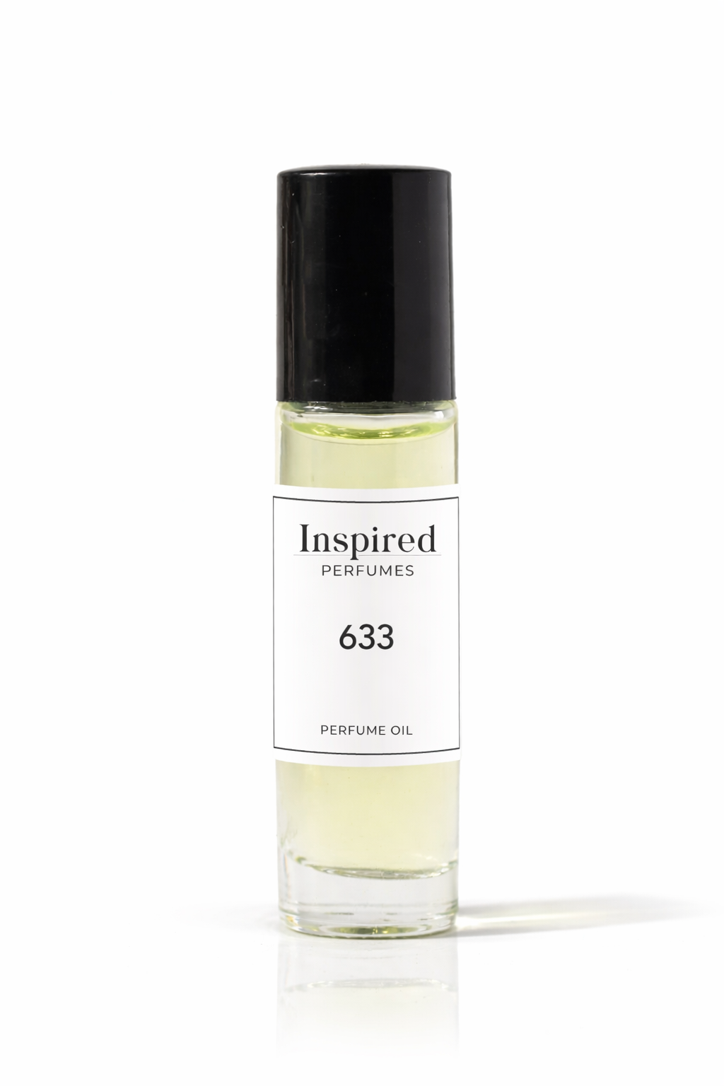 Perfume oil bottle label 633 inspired by Oud Wood suitable for men and women.
