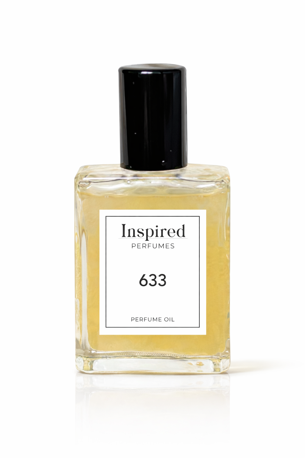 Perfume oil bottle label 633 inspired by Oud Wood suitable for men and women.