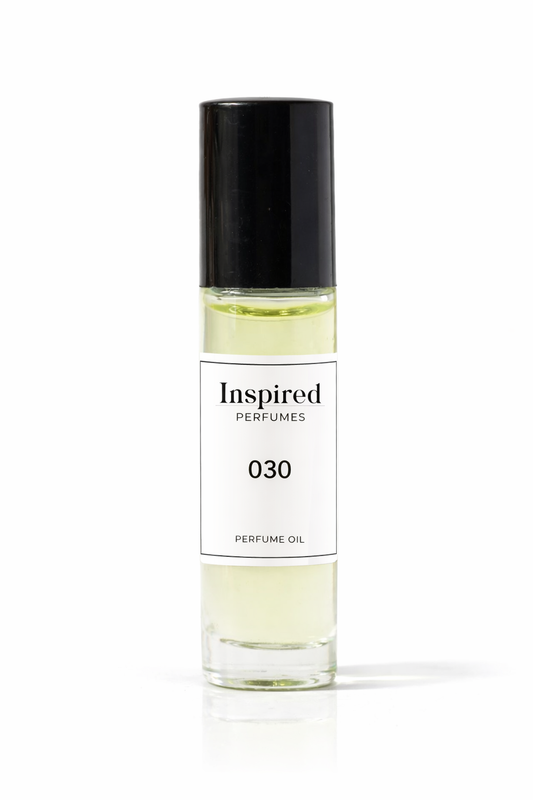 Perfume oil bottle label 30 inspired by Flora suitable for women.
